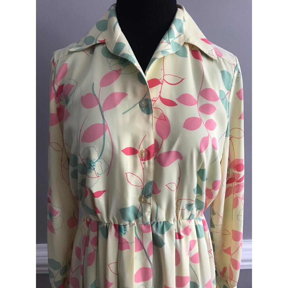 Vintage Willi of California floral dress SZ8P - Picture 2 of 10